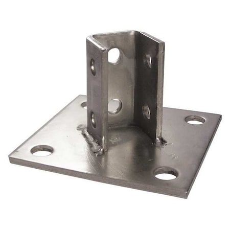 Post Base for 1-5/8 in Strut, 304 SS MPN:S45800PB00