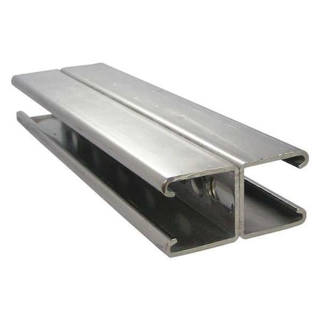 Back to Back Strut, Slotted, 304 Stainless Steel, Polished, Silver MPN:S45810SB58