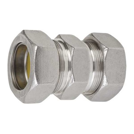 RMC Coupling, 3/4 in, Compression, 316 Stainless Steel, Polished, Silver MPN:S60700CC00