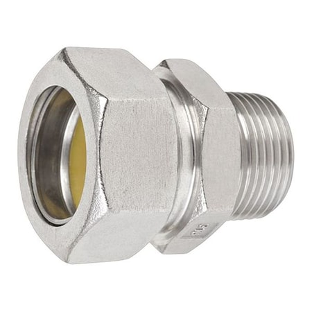 Rigid Grounding Connector, 1-1/2 in, Compression, 316 Stainless Steel, Polished, Silver MPN:S61500MC00