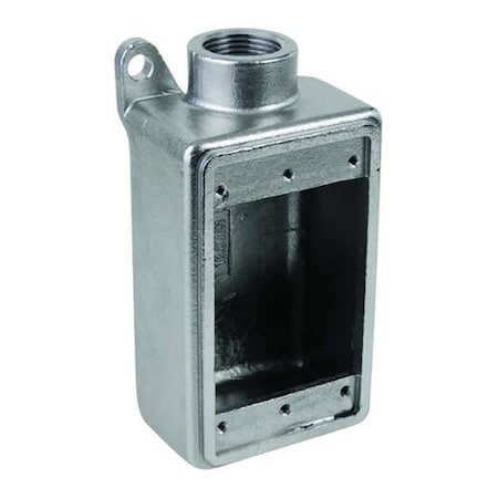 Weatherproof Electrical Box, 25 cu in, FD Box Type, 1 Gang, Stainless Steel, Rectangular Shape MPN:S60700FD00