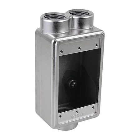 Weatherproof Electrical Box, 25 cu in, FDCC Box Type, 1 Gang, Stainless Steel, Rectangular Shape MPN:S60700FDCC