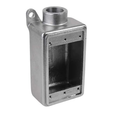 Weatherproof Electrical Box, 18 cu in, FS Box Type, 1 Gang, Stainless Steel, Rectangular Shape MPN:S60700FS00