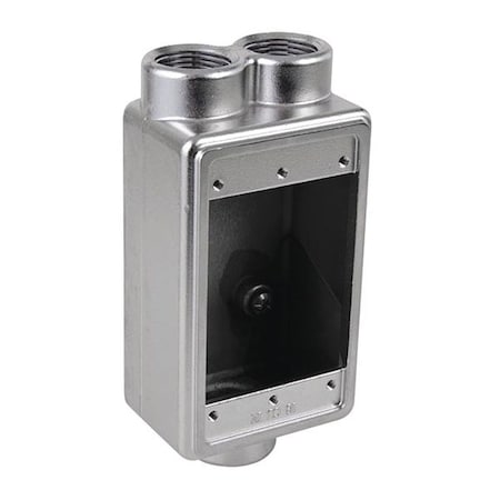 Weatherproof Electrical Box, 18 cu in, FSCC Box Type, 1 Gang, Stainless Steel, Rectangular Shape MPN:S60700FSCC
