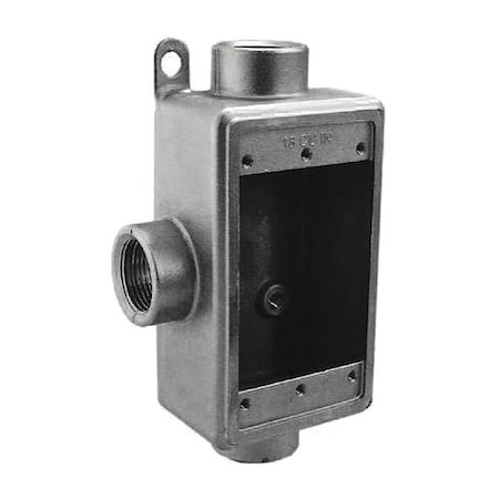 Weatherproof Electrical Box, 18 cu in, FSCT Box Type, 1 Gang, Stainless Steel, Rectangular Shape MPN:S60700FSCT