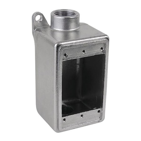 Weatherproof Electrical Box, 25 cu in, FDCS Box Type, 1 Gang, Stainless Steel, Rectangular Shape MPN:S61000FDCS