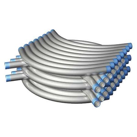 Conduit Fitting Sweep, 1 in, Steel, Galvanized, Silver MPN:876829