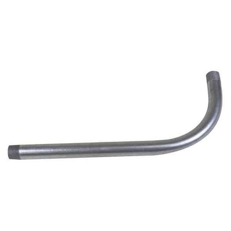 Conduit Fitting 90 Deg Elbow, 1/2 in, Steel, Galvanized, Silver MPN:876998