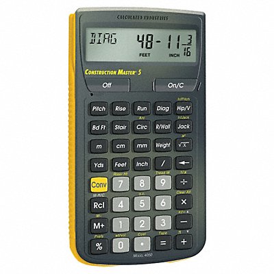 Construction Calculator 5 5/8 Lx3 In W MPN:4050
