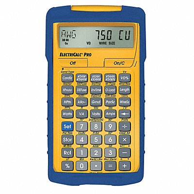 Electrical Calculator 8-1/4 x 6 In LCD MPN:5070