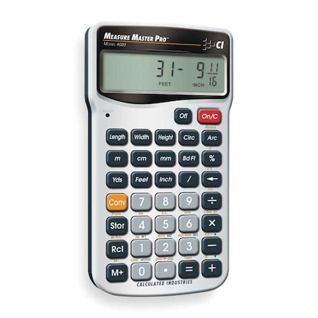 Calculator, Construction, 5.5x0.5x2.9 MPN:4020