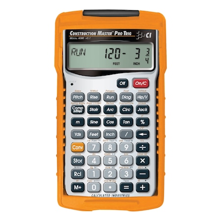 Construction Calculator, 6 Lx3 1/4 In W MPN:4080