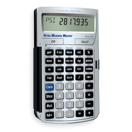Construction Calculator, 7.0x1.0x5.0 In MPN:8025