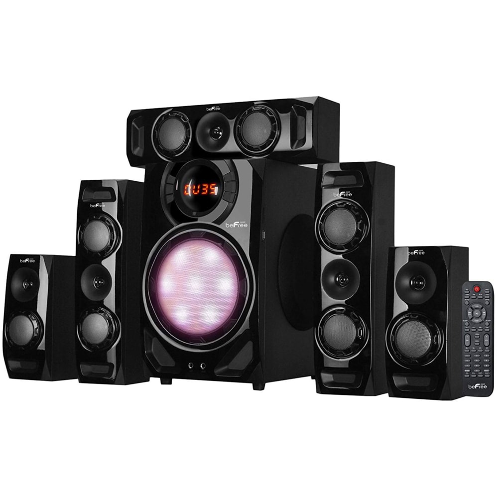 BeFree Sound 5.1-Channel Surround Sound Bluetooth Speaker System, 99595509M MPN:99595509M