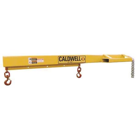 Forklift Boom, 8 ft, 4000 Lb, Swivel Hooks MPN:EB-40S