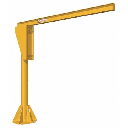 Jib Crane, Base Mounted, 10, 000 lb Capacity, Height Under Span: 20 ft MPN:A360-5-20/12