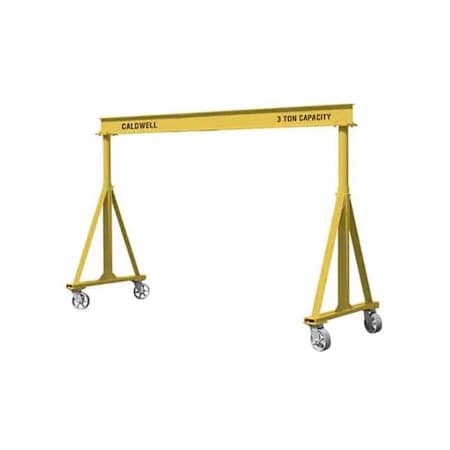 Portable Gantry Crane, 10 ft. H, Yellow MPN:H90-8-10/10
