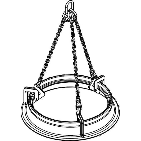 Manhole Sleeve Lifter, 1500 lb Load Cap MPN:MCL - 3/4