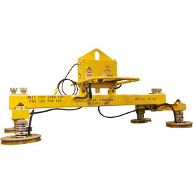 Univac Horizontal Twin Crossarm with 4 Pad Vacuum Lifter 2400 Lbs. Capacity DE24V10-5-D3