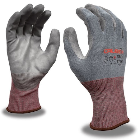 Gloves, Light Blue, Gray PU Palm Coat, PR MPN:3718TL