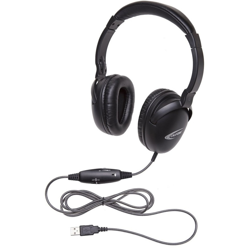 Califone 1017IMUSB NeoTech USB Headset with Califuff Braided Cord And Volume Control - Stereo - USB - 1017IMUSB MPN:1017IMUSB