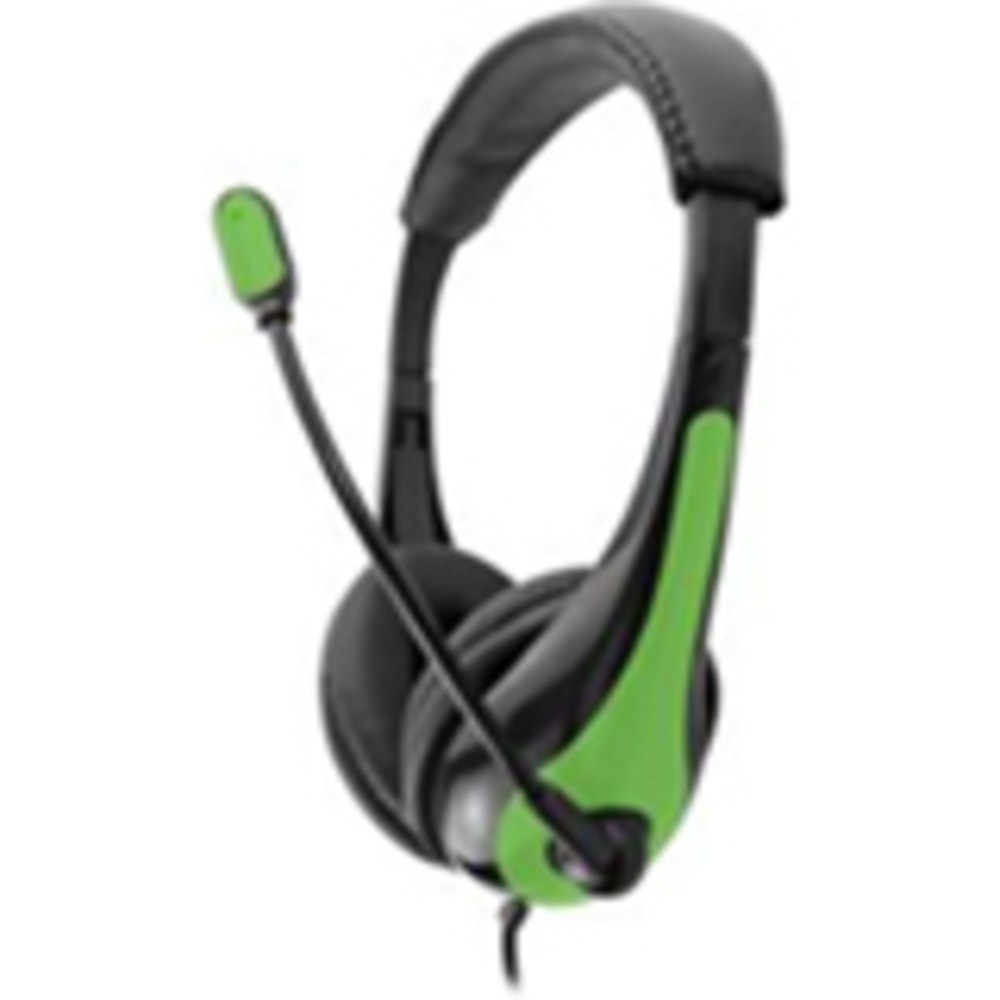 Avid Education AE-36 Headset with Noise Cancelling Microphone and 3.5mm Plug, Green, 1EDUAE36GREEN MPN:1EDUAE36GREEN