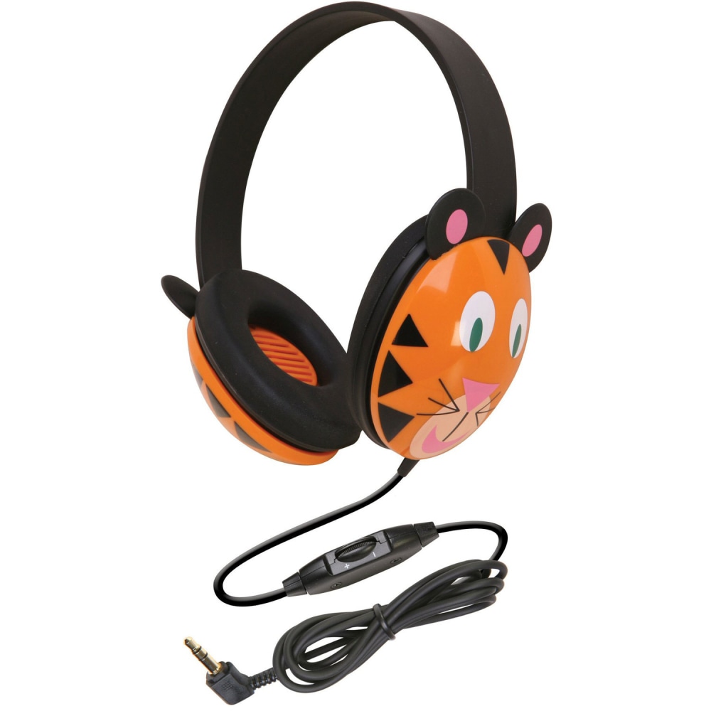 Califone Kids Stereo PC Headphones, Tiger Design (Min Order Qty 4) MPN:2810-TI