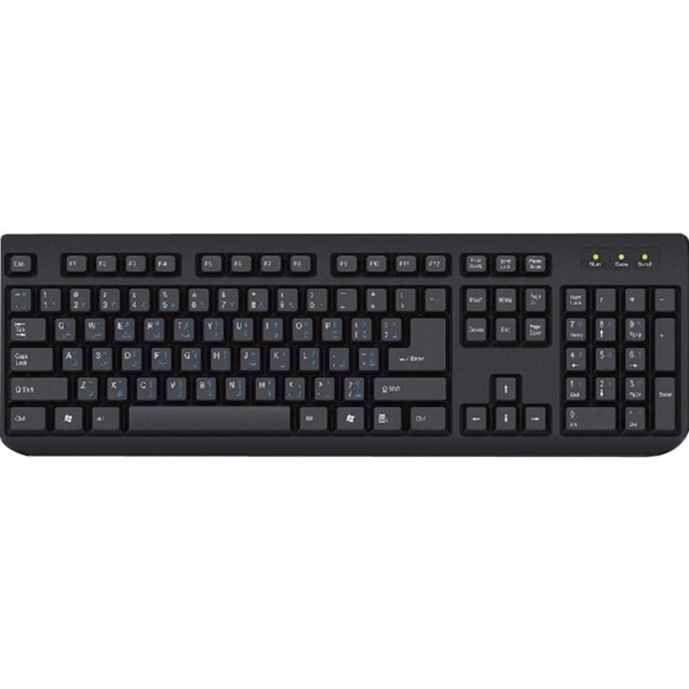 Ergoguys - Keyboard - USB - Arabic - black MPN:AEKEY