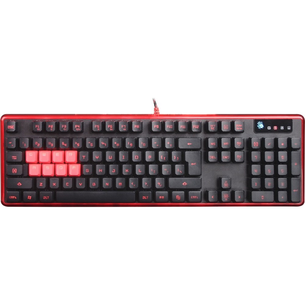 BLOODY GAMING 8 KEY MECHANICAL BACKLIT ZERO LAG GAMING KEYBOARD - Cable Connectivity - USB Interface Multimedia, Macro Hot Key(s) - B2278 MPN:B2278