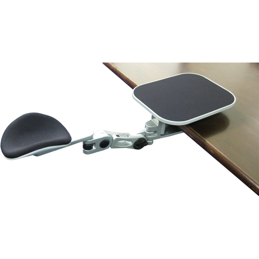 Ergoguys EG-ErgoArm Adjustable Computer Arm Rest With Mouse Pad, Silver MPN:EG-ERGOARM