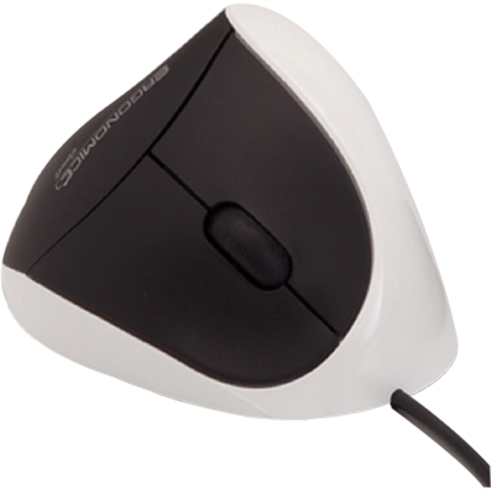 Ergoguys Comfi - Mouse - optical - 5 buttons - wired - USB - white (Min Order Qty 2) MPN:EM011-W
