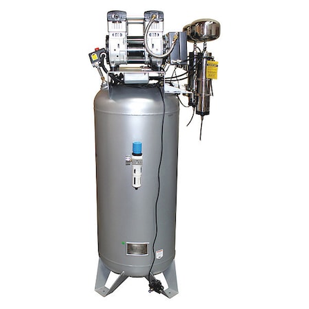Ultra Quiet Oil-Free 60-gal 4-HP w/Auto Drn & Air Dry MPN:CAT-60040DCAD