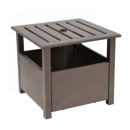 Patio Umbrella Side Table Base, Bronze Al MPN:194061037362