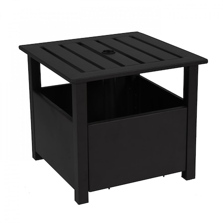 Patio Umbrella Side Table Base, Black Alu MPN:194061037379