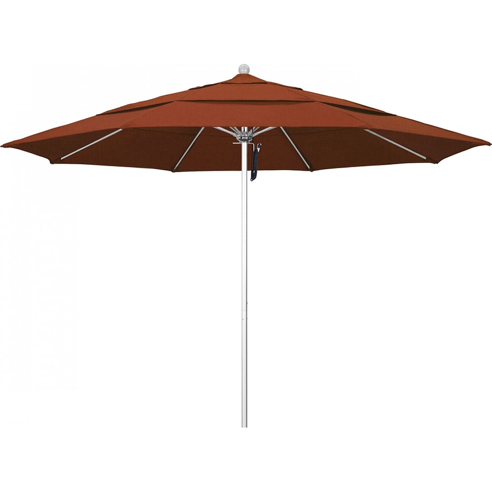 Patio Umbrellas, Fabric Color: Terracotta , Base Included: No , Fade Resistant: Yes , Diameter (Feet): 11 , Canopy Fabric: Solution Dyed Polyester  MPN:194061357316