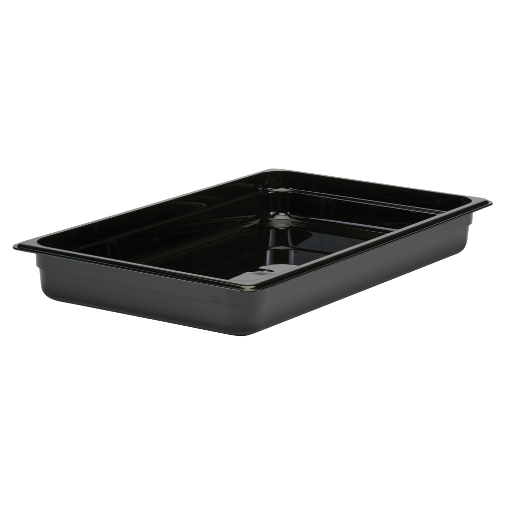 Cambro Camwear GN 1/1 Size 2in Food Pans, 2inH x 12-3/4inW x 20-7/8inD, Black, Set Of 6 Pans MPN:12CW110