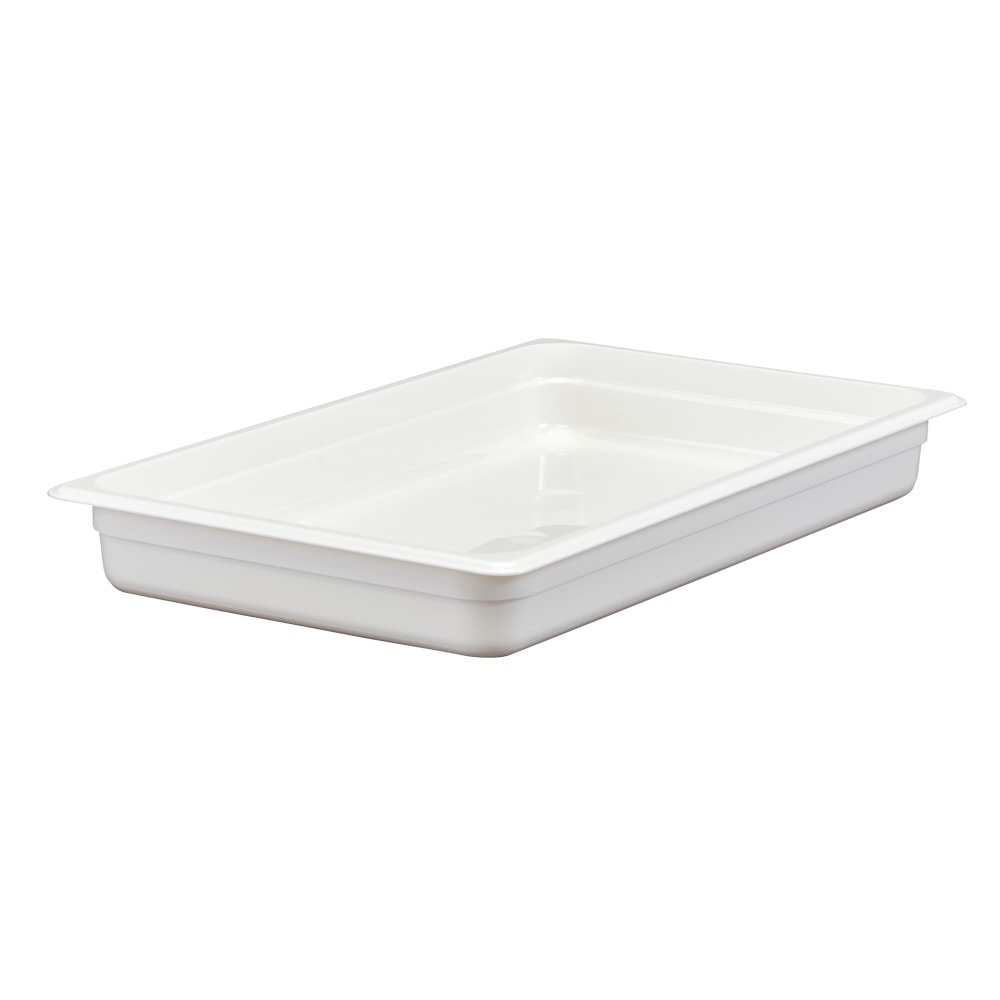 Cambro Camwear GN 1/1 Size 2in Food Pans, 2inH x 12-3/4inW x 20-7/8inD, White, Set Of 6 Pans MPN:12CW148