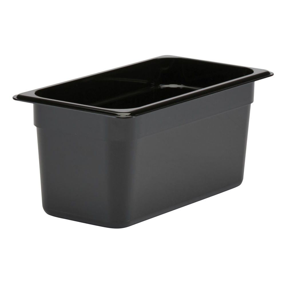 Cambro Camwear GN 1/3 Size 6in Food Pans, 6inH x 7inW 12-3/4inD, Black, Set Of 6 Pans MPN:36CW110