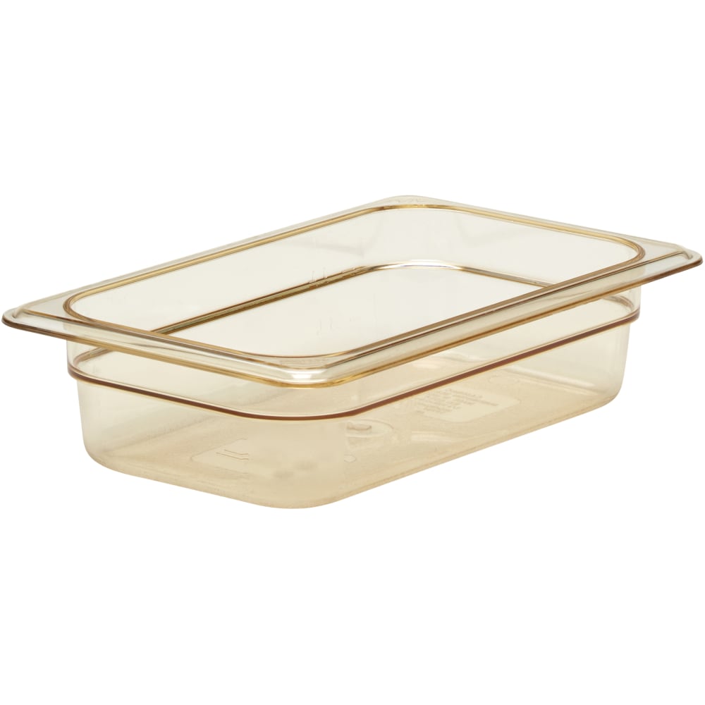 Cambro H-Pan High-Heat GN 1/4 Food Pans, Amber, Pack Of 6 Pans MPN:42HP150