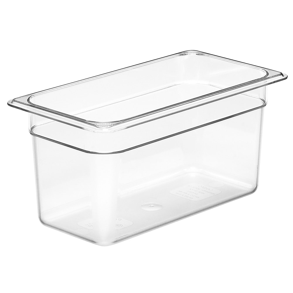 Cambro Camwear GN 1/3 Size 6in Food Pans, 6inH x 7inW 12-3/4inD, Clear, Set Of 6 Pans MPN:CAM36CW135.