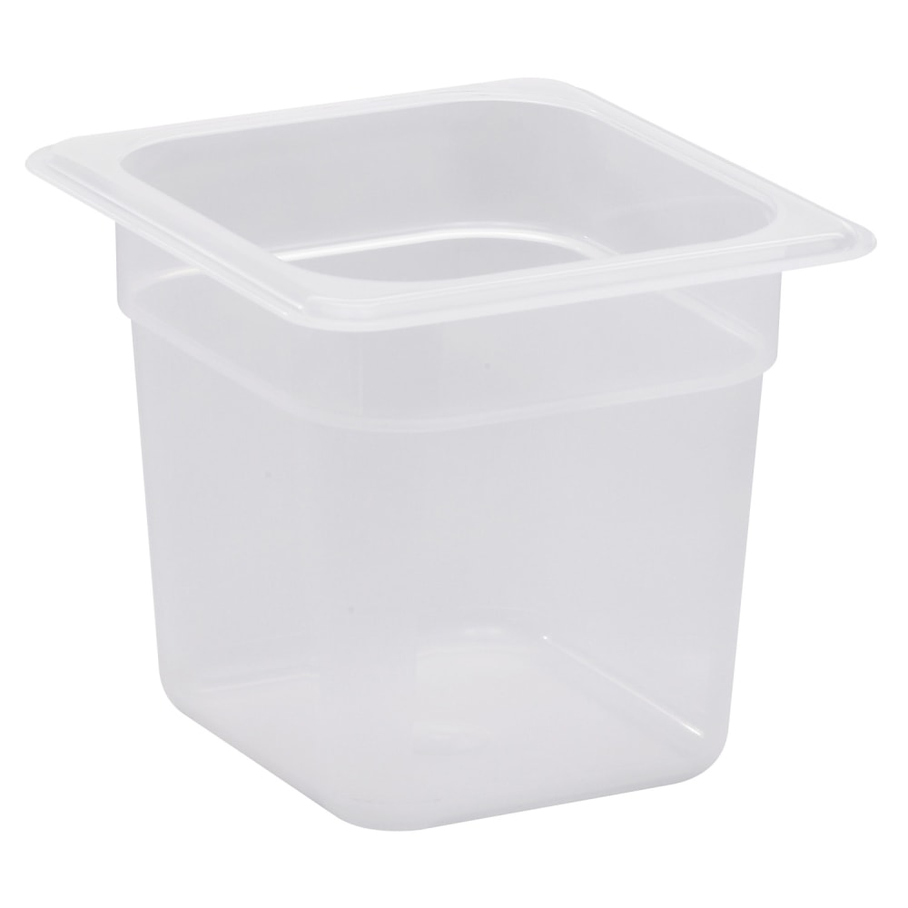 Cambro Translucent GN 1/6 Food Pans, 6inH x 6-3/8inW x 6-15/16inD, Pack Of 6 Containers MPN:CAM66PP190
