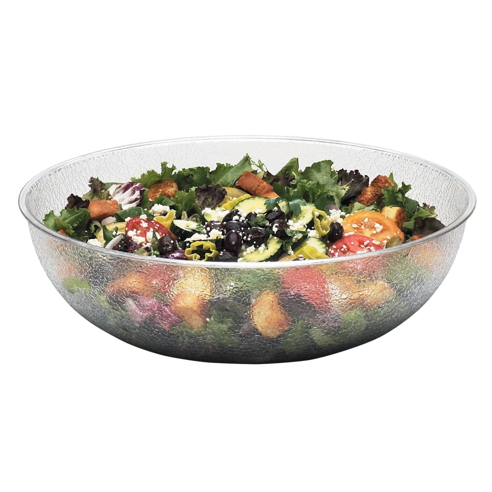 Cambro Camwear Round Pebbled Bowls, 15in, Clear, Set Of 4 Bowls MPN:CAMPSB15176