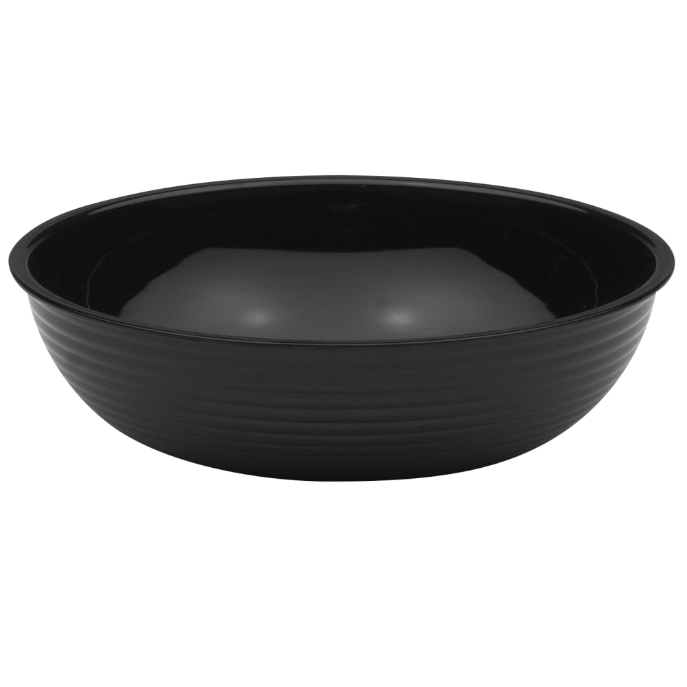 Cambro Camwear Round Ribbed Bowls, 12in, Black, Set Of 12 Bowls MPN:RSB12CW110