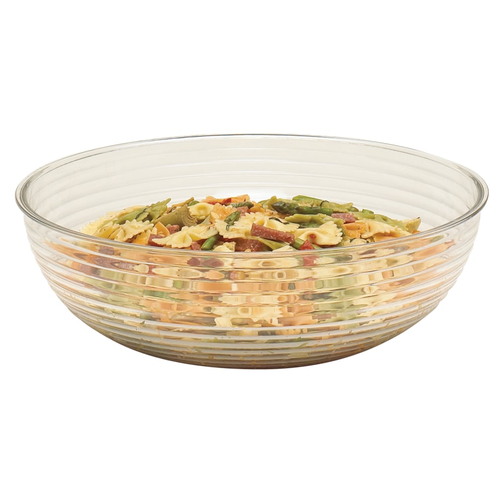 Cambro Camwear Round Ribbed Bowls, 12in, Clear, Set Of 12 Bowls MPN:RSB12CW135
