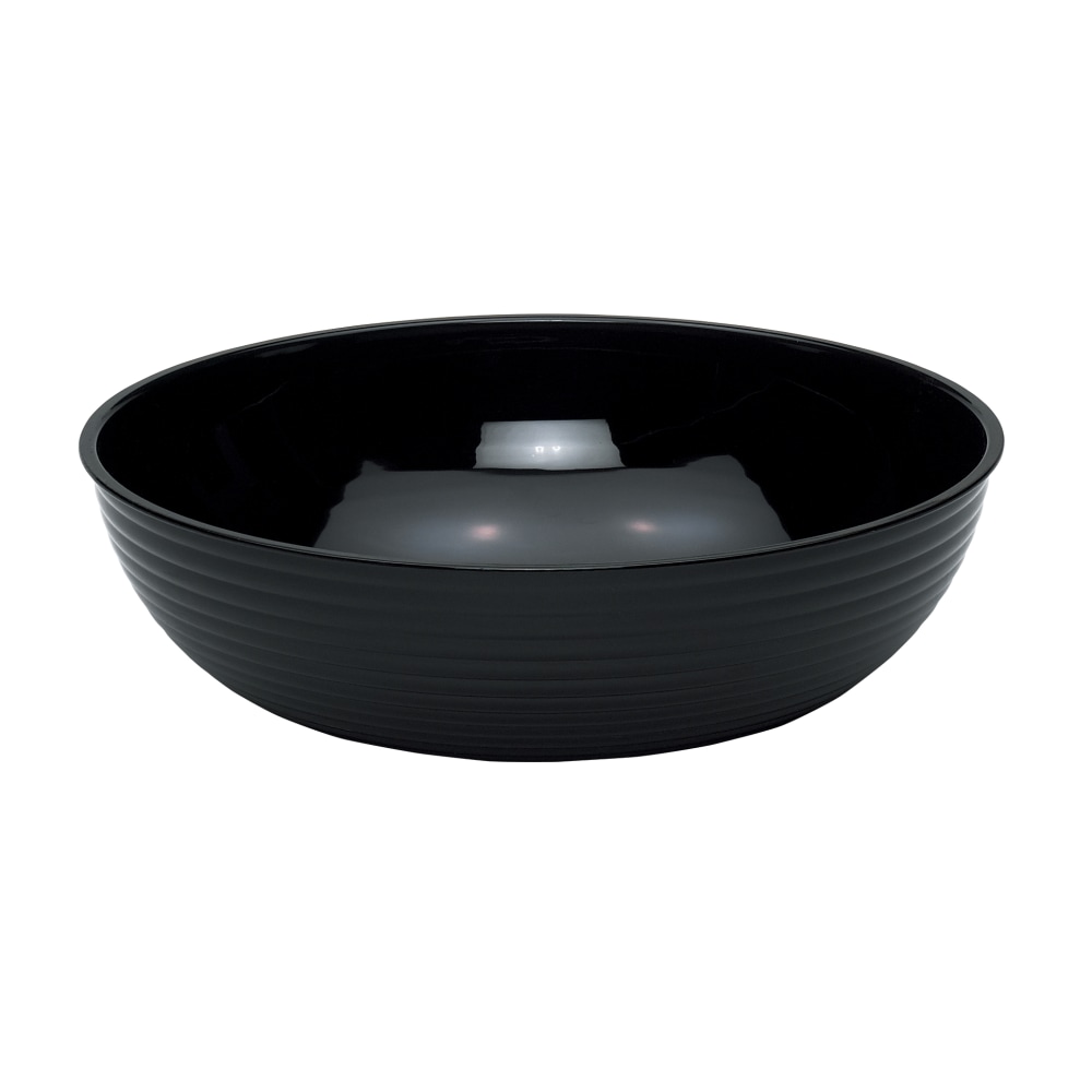Cambro Camwear Round Ribbed Bowls, 18in, Black, Set Of 4 Bowls MPN:RSB18CW110