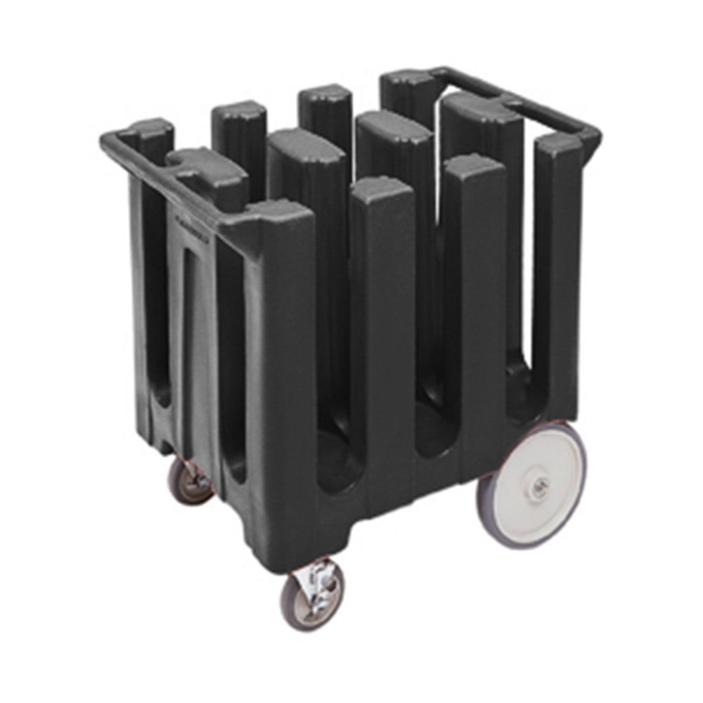 Cambro Poker Chip-Style Polyethylene Dish Caddy, 32inH x 24inW x 26inD, Black MPN:DC700110
