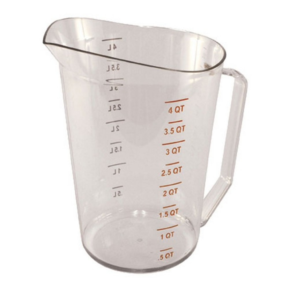 Cambro Camwear Liquid Measuring Cup, 4 Qt, Clear MPN:400MCCW135