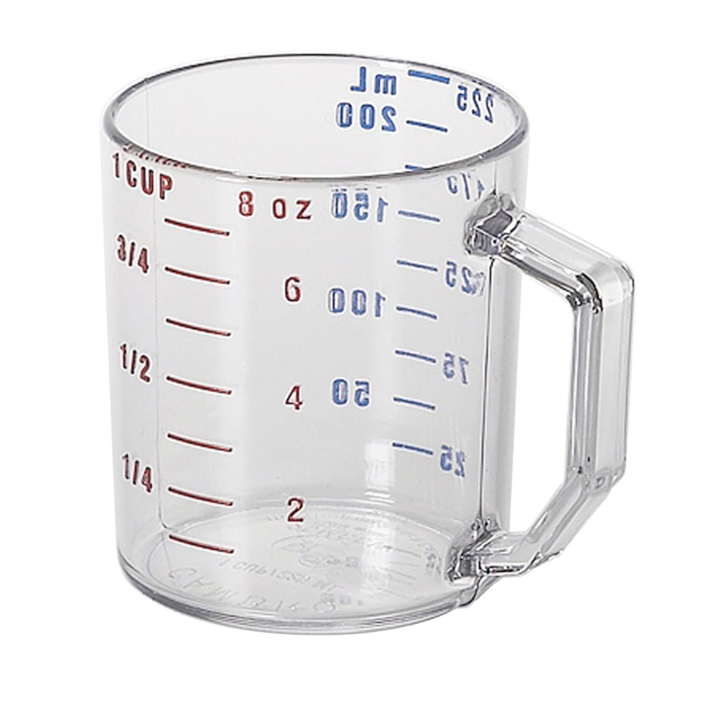 Cambro Camwear Measuring Cups, 8 Oz, Clear, Pack Of 12 Cups MPN:CAM25MCCW135