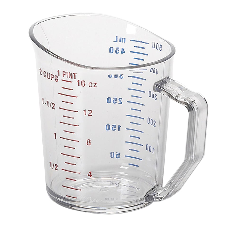 Cambro Camwear Measuring Cups, 16 Oz, Clear, Pack Of 12 Cups MPN:CAM50MCCW135