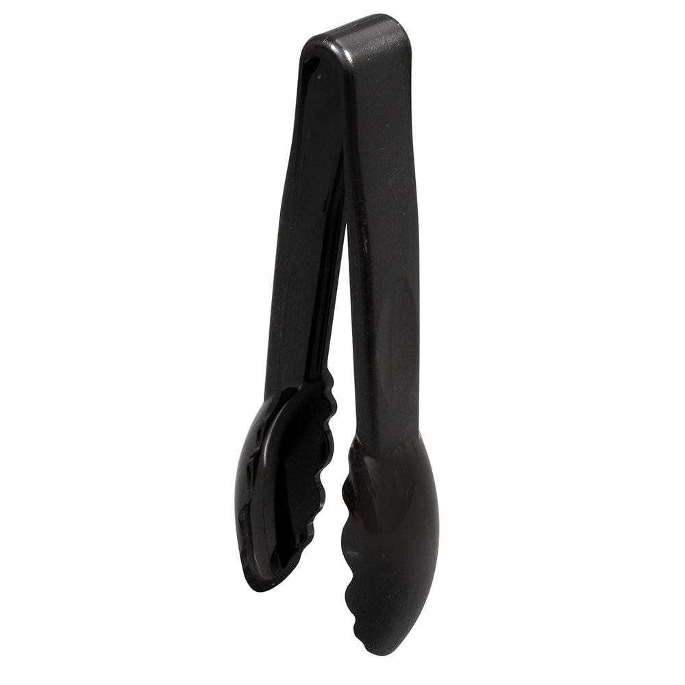 Cambro Plastic Tongs, Scallop Grip, 6in, Black, Pack Of 12 Tongs MPN:IG6TGS110